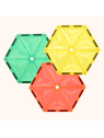 COBLO, magnetyczne klocki konstrukcyjne 6 płyt Hexagon 14 cm