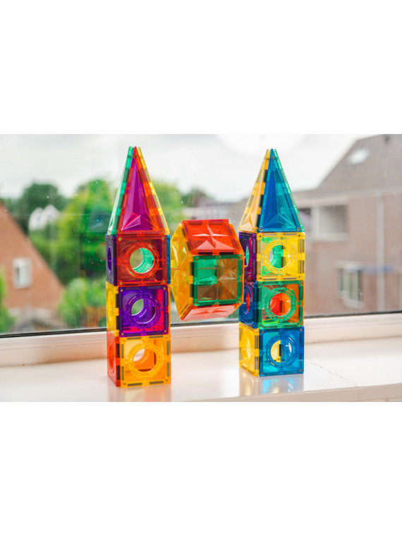 COBLO, magnetyczne klocki konstrukcyjne 6 płyt Hexagon 14 cm