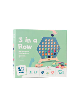 BS Toys, drewniana gra 3 w rzędzie
