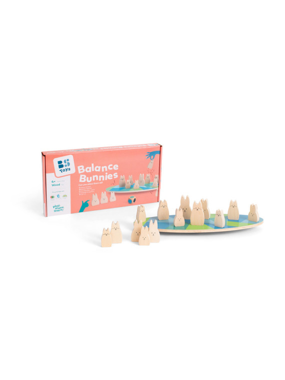 BS Toys,  drewniana gra zręcznościowa Balansujące króliczki
