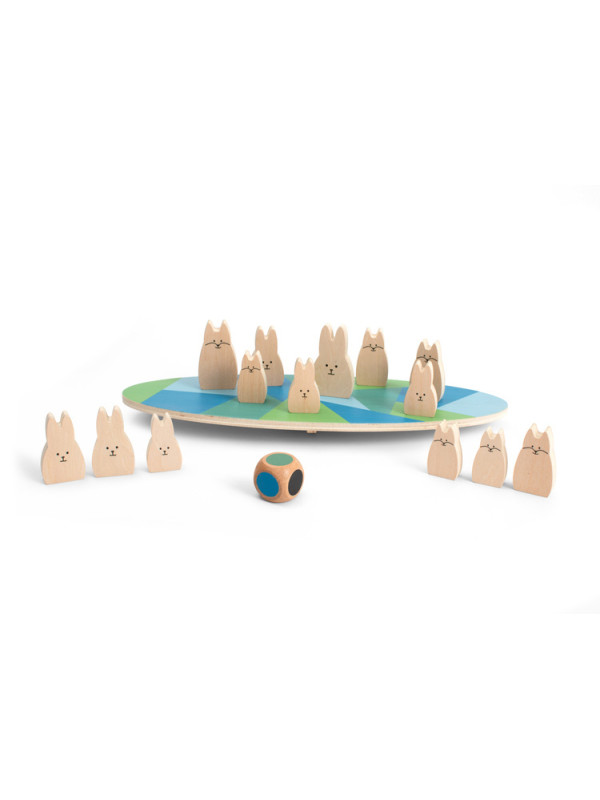 BS Toys,  drewniana gra zręcznościowa Balansujące króliczki