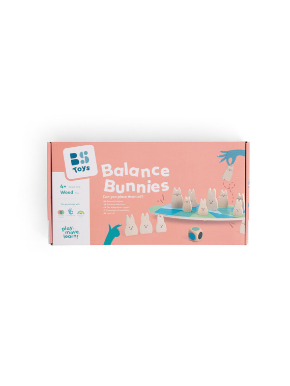 BS Toys,  drewniana gra zręcznościowa Balansujące króliczki