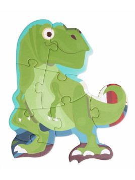 Scratch, 2 w 1 Puzzle podłogowe i pierwsze puzzle - Dinozaury 80 el.