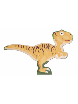 Scratch, 2 w 1 Puzzle podłogowe i pierwsze puzzle - Dinozaury 80 el.