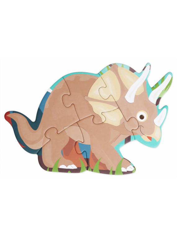 Scratch, 2 w 1 Puzzle podłogowe i pierwsze puzzle - Dinozaury 80 el.