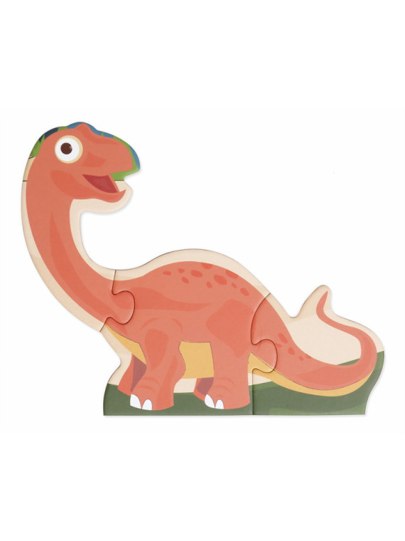 Scratch, 2 w 1 Puzzle podłogowe i pierwsze puzzle - Dinozaury 80 el.