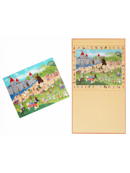 Scratch, 2 w 1 Puzzle magnetyczne i gra obserwacyjna - Rycerze 80 el.