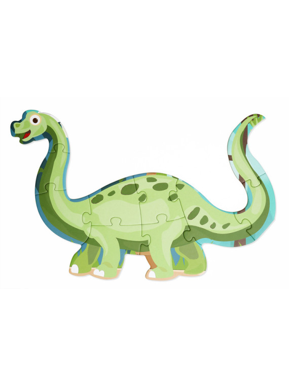 Scratch, 2 w 1 Puzzle podłogowe i pierwsze puzzle - Dinozaury 80 el.