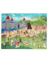 Scratch, 2 w 1 Puzzle magnetyczne i gra obserwacyjna - Rycerze 80 el.