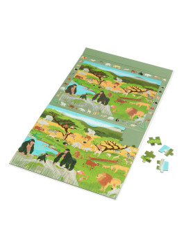 Scratch, 2 w 1 Puzzle magnetyczne i gra obserwacyjna - Sawanna 80 el.