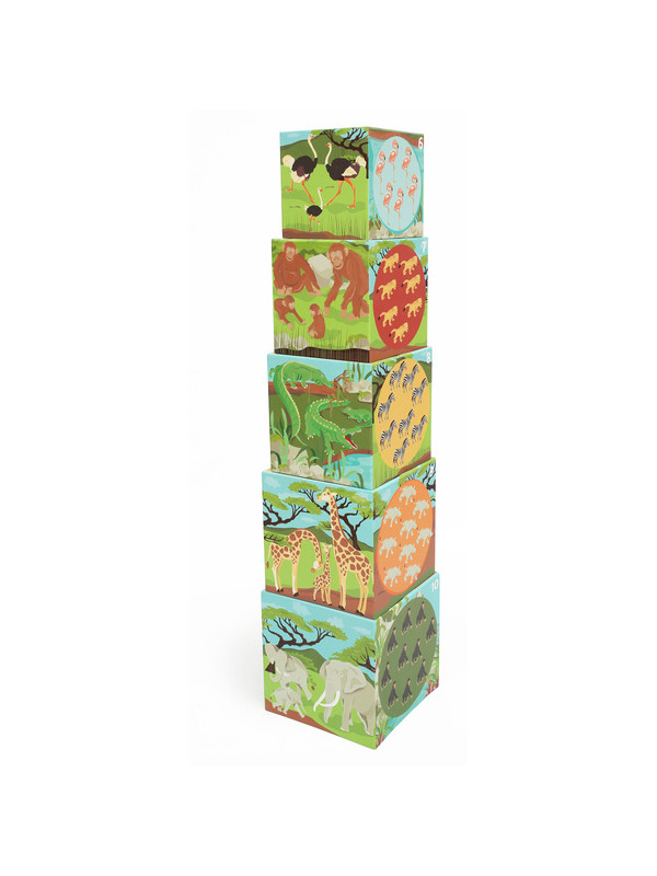 Scratch, Piramida edukacyjna Jumbo - Zwierzęta świata