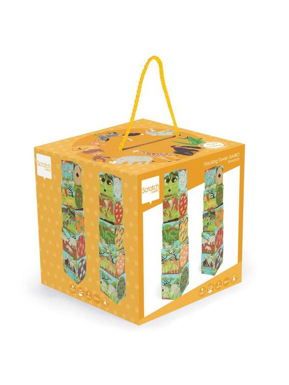 Scratch, Piramida edukacyjna Jumbo - Zwierzęta świata