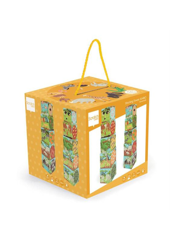Scratch, Piramida edukacyjna Jumbo - Zwierzęta świata