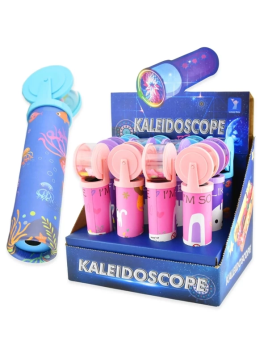 Kalejdoskop XL z kołem z kryształkami - display 12 szt