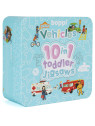 BOPPI, 10 w 1 progresywne pierwsze puzzle Pojazdy i zawody 30 elem