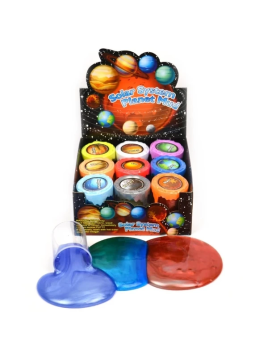 Sensoryczny putty / masa kosmiczna planety display 9 szt