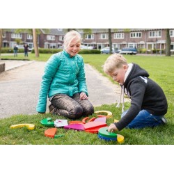 Zestaw koło, puzzle, klocki Buiten Speel