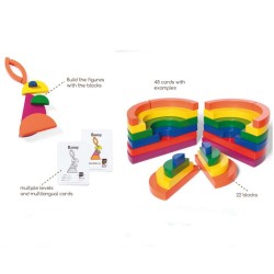 Zestaw koło, puzzle, klocki Buiten Speel