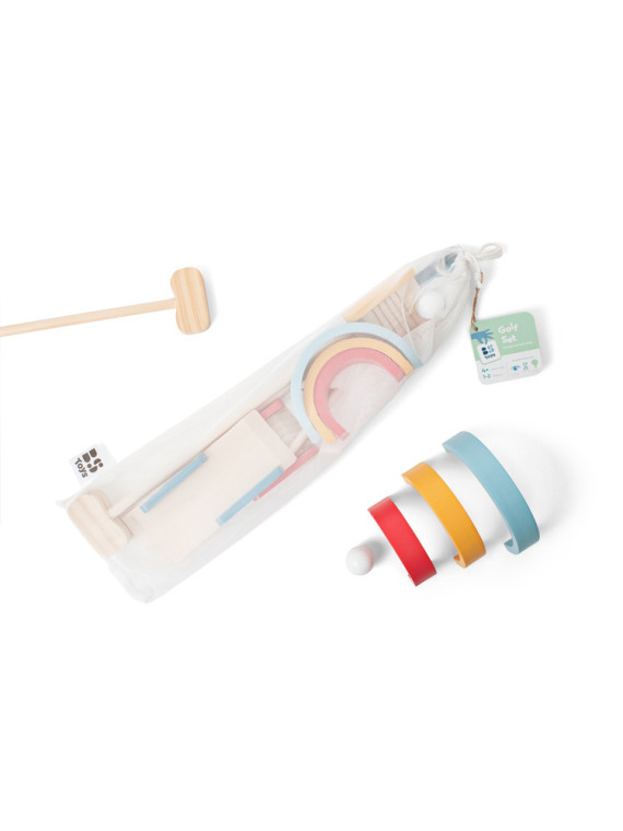 BS Toys, drewniany zestaw do gry w golfa