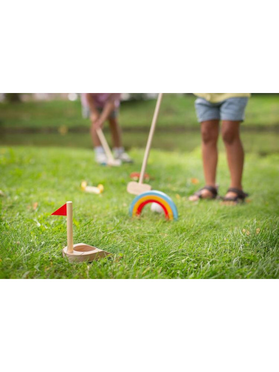 BS Toys, drewniany zestaw do gry w golfa