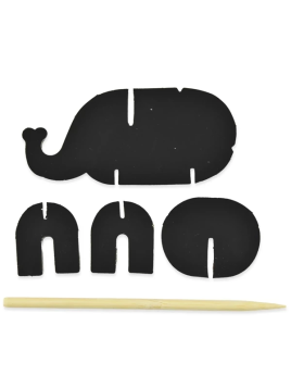 Zestaw 3D puzzle zdrapki świecące w ciemności Safari - mix wzorów