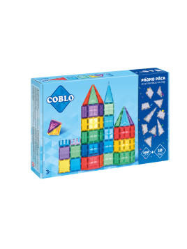 COBLO, magnetyczne klocki konstrukcyjne Basic 100 + 10 brokat GRATIS  EDYCJA LIMITOWANA