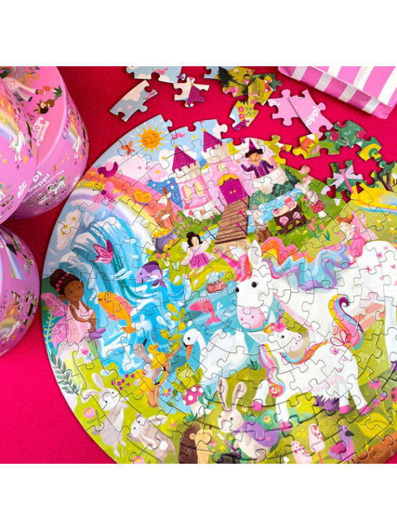 BOPPI, Puzzle okrągłe 58 cm - Jednorożce 150 elem.