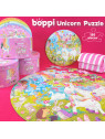 BOPPI, Puzzle okrągłe 58 cm - Jednorożce 150 elem.