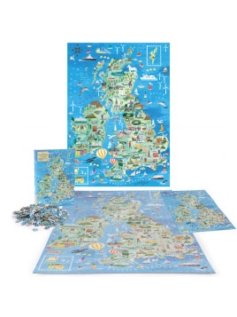 Bopster, ilustrowane puzzle 1000 el Wielkiej Brytanii i Irlandii