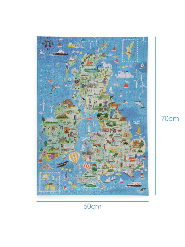 Bopster, ilustrowane puzzle 1000 el Wielkiej Brytanii i Irlandii