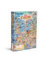 Bopster, ilustrowane puzzle 1000 el Mapa Europy