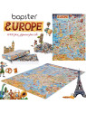 Bopster, ilustrowane puzzle 1000 el Mapa Europy