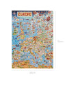 Bopster, ilustrowane puzzle 1000 el Mapa Europy
