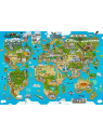 BOPSTER, Puzzle 8-BIT 1000 elem - MAPA ŚWIATA