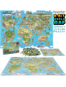 BOPSTER, Puzzle 8-BIT 1000 elem - MAPA ŚWIATA
