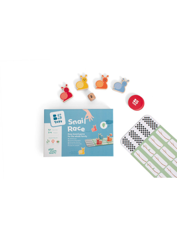 BS Toys, Drewniana gra  - Wyścig ślimaków