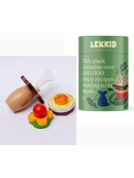 Lekkid, drewniane  klocki konstrukcyjne- Jedzenie