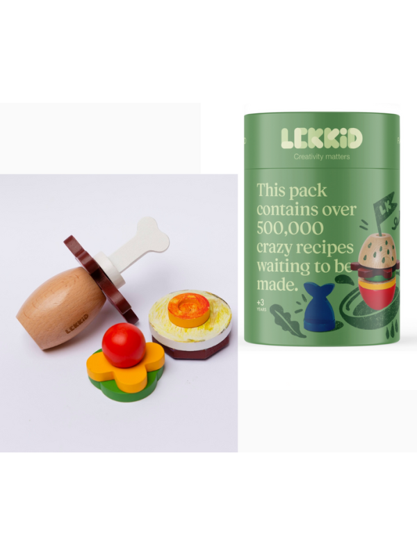 Lekkid, drewniane  klocki konstrukcyjne- Jedzenie
