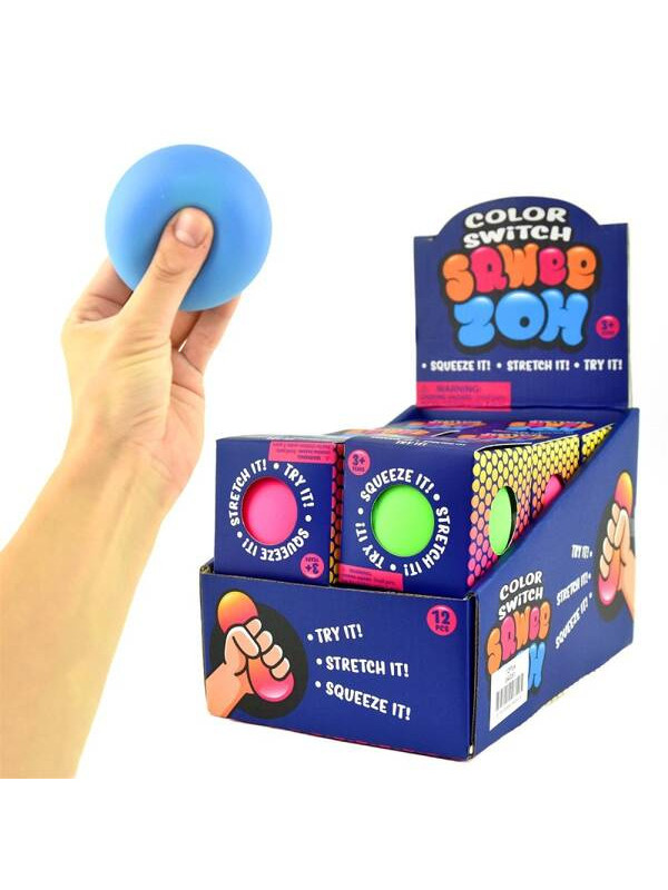 Sensoryczny gniotek zmieniający kolor 7 cm - mix kolorów