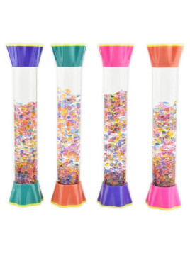 Klepsydra żelowa z kulkami timer XL 21 cm - mix kolorów