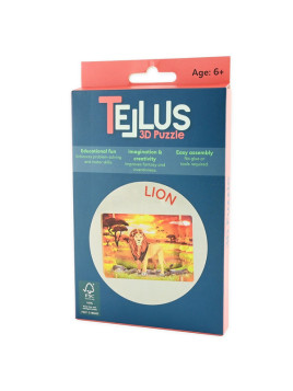 Drewniany rozkładany teatrzyk 3D puzzle - LEW