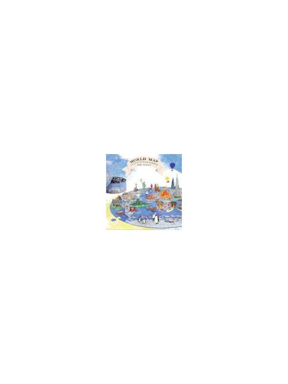 Bopster, okrągłe ilustowane puzzle 1000 el Mapa Świata 4 w 1 ludność/zwierzęta/zabytki/daty