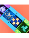 Zestaw IQ puzzle drewniane i metalowe łamigłówki 7 w 1