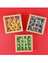 IQ puzzle drewniany labirynt ( 3 wzory )