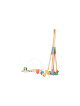BS Toys, drewniany zestaw do Krokieta