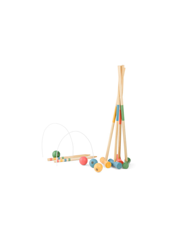 BS Toys, drewniany zestaw do Krokieta
