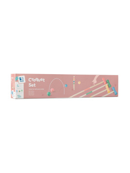 BS Toys, drewniany zestaw do Krokieta
