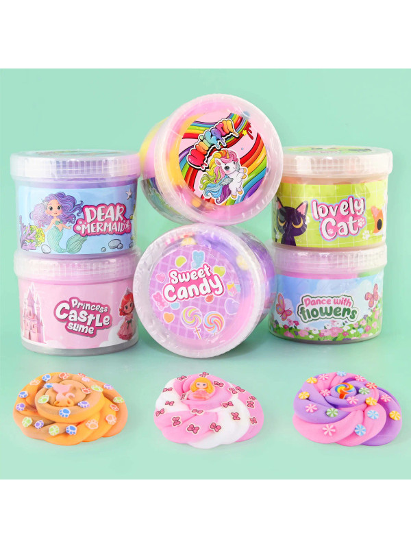 Tematyczny pink zestaw masłowych SLIME z akcesoriami