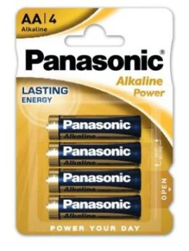 BATERIE LR6 PANASONIC AA 4  SZT. BLISTER ALKAINE