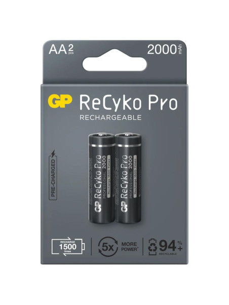 AKUMULATORKI R6 AA GP RECYKO PRO 2 SZT BLISTER